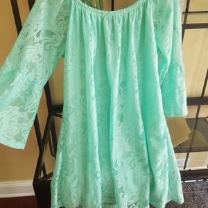 Lace boho summer dress.